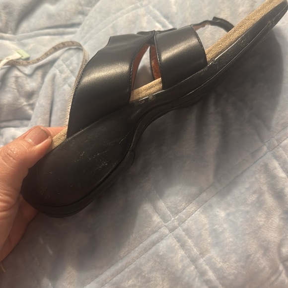 Women's Rockport‎ Black Leather Sandals - Size 10 - Picture 7 of 7